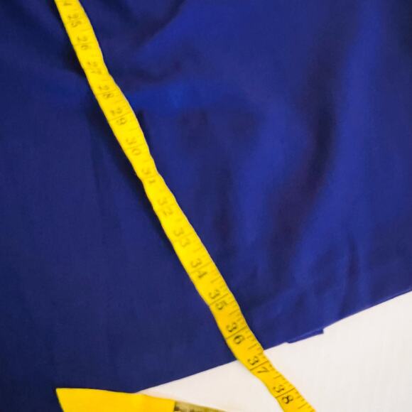 Adrianna Papell Split Neck Side Pleated Sheath Dress Size 4 Purple - Picture 7 of 8